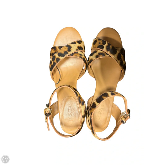 Shoes Heels Block By J. Crew In Animal Print, Size: 7.5