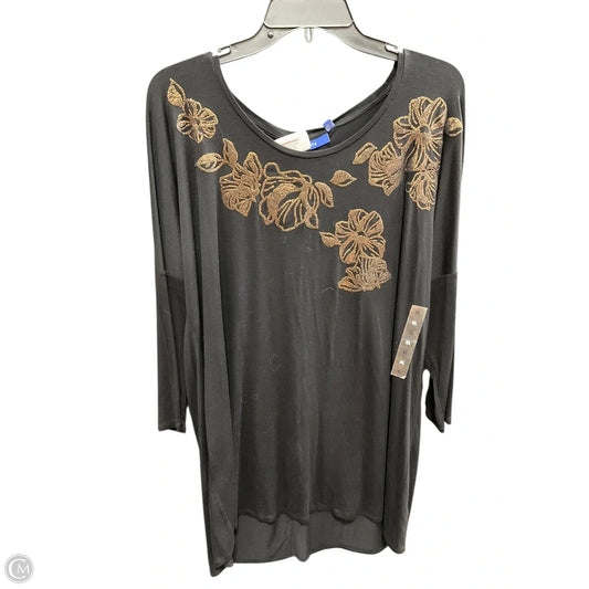 Top Long Sleeve By Apt 9 In Black, Size: Xl