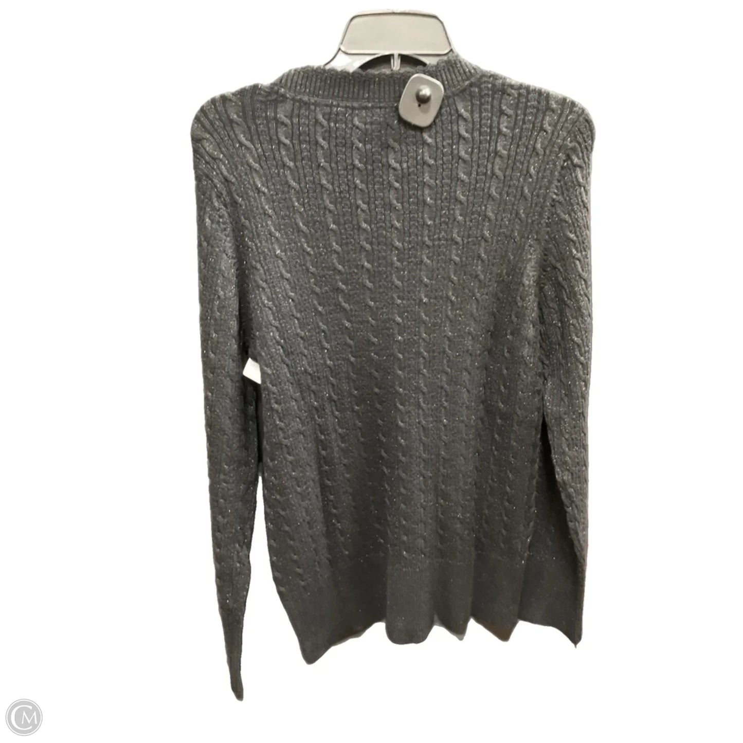 Sweater Cardigan By Eddie Bauer In Black, Size: L