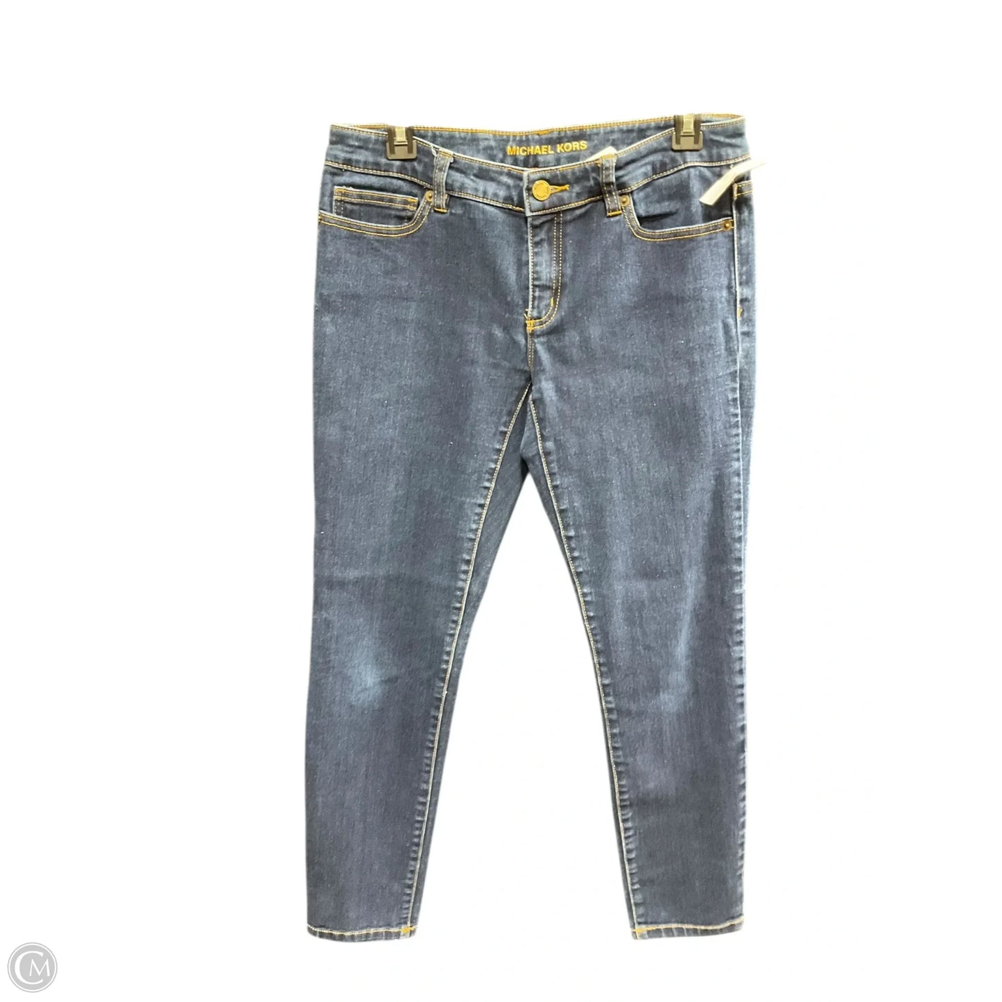Jeans Skinny By Michael By Michael Kors In Blue Denim, Size: 4
