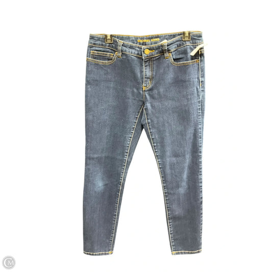 Jeans Skinny By Michael By Michael Kors In Blue Denim, Size: 4