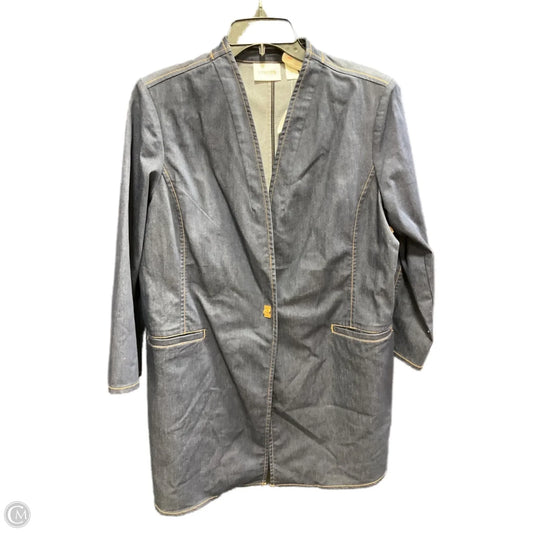 Jacket Other By Chicos In Blue Denim, Size: L
