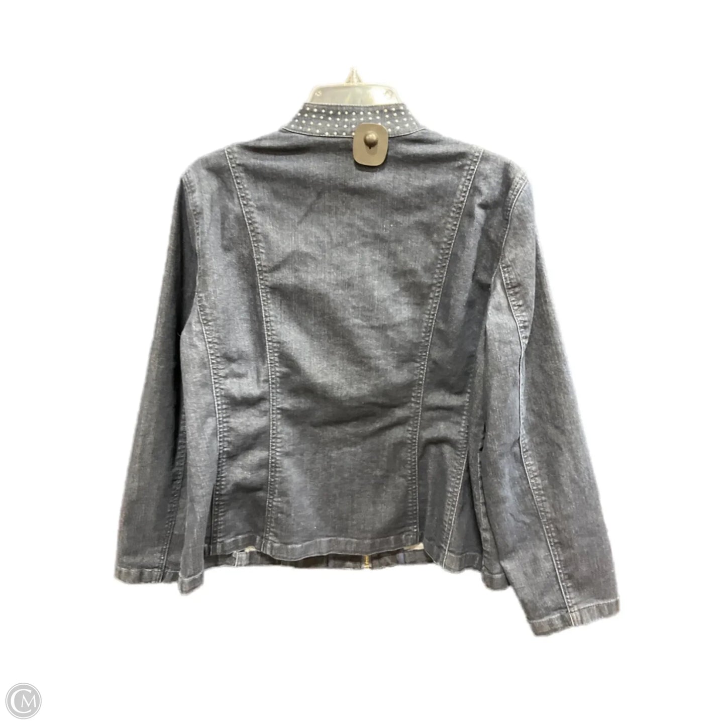 Jacket Denim By Chicos In Blue Denim, Size: L