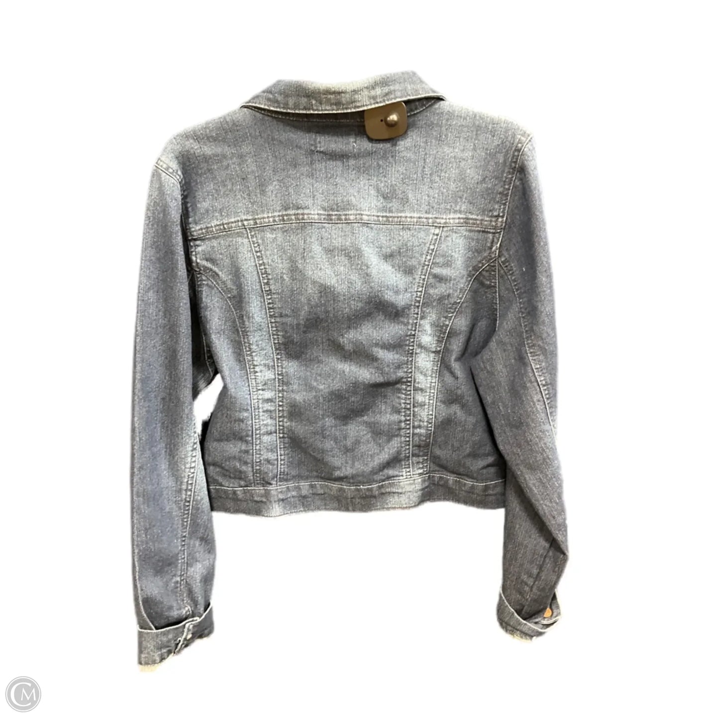 Jacket Denim By Lei In Blue Denim, Size: Xxl