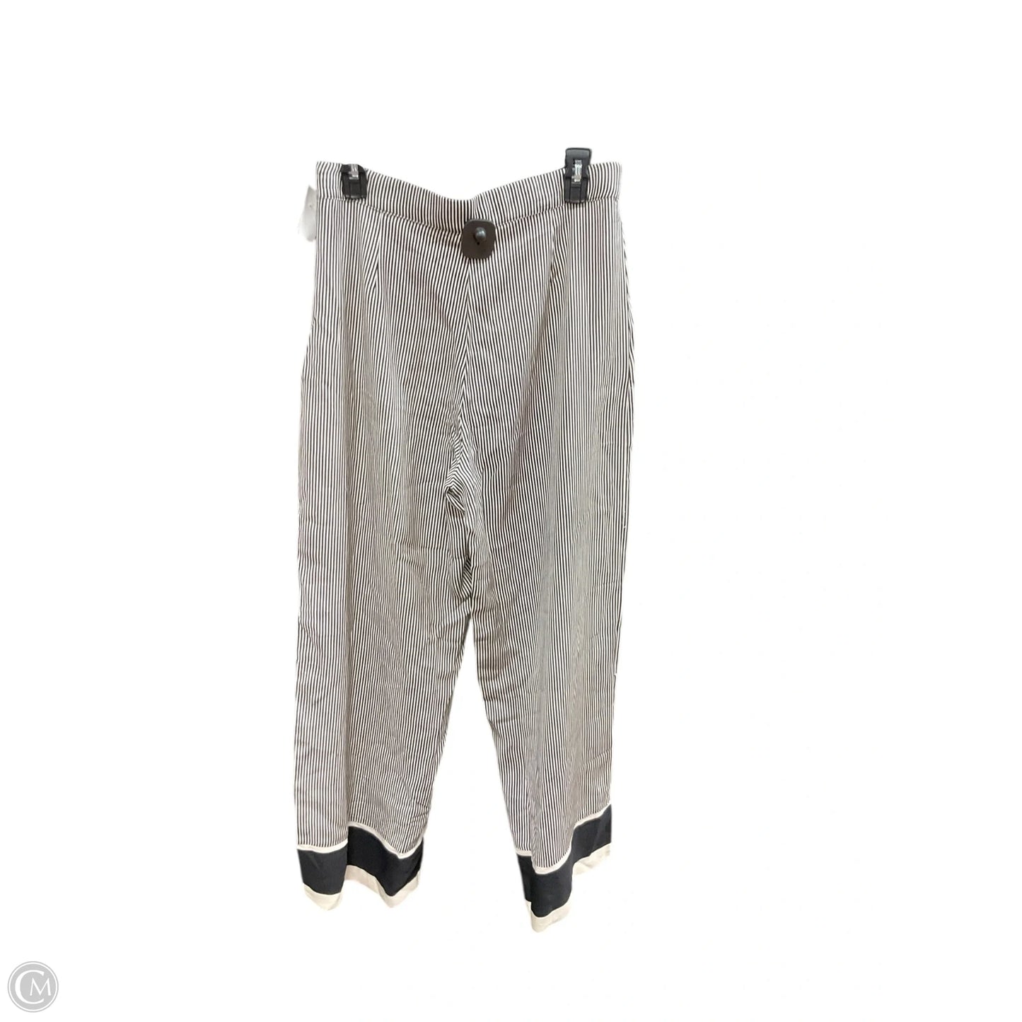 Pants Wide Leg By H&m In Striped Pattern, Size: M