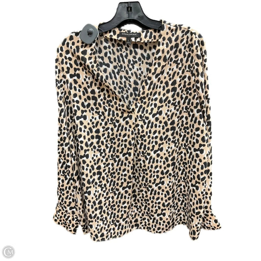 Top Long Sleeve By Banana Republic In Animal Print, Size: L