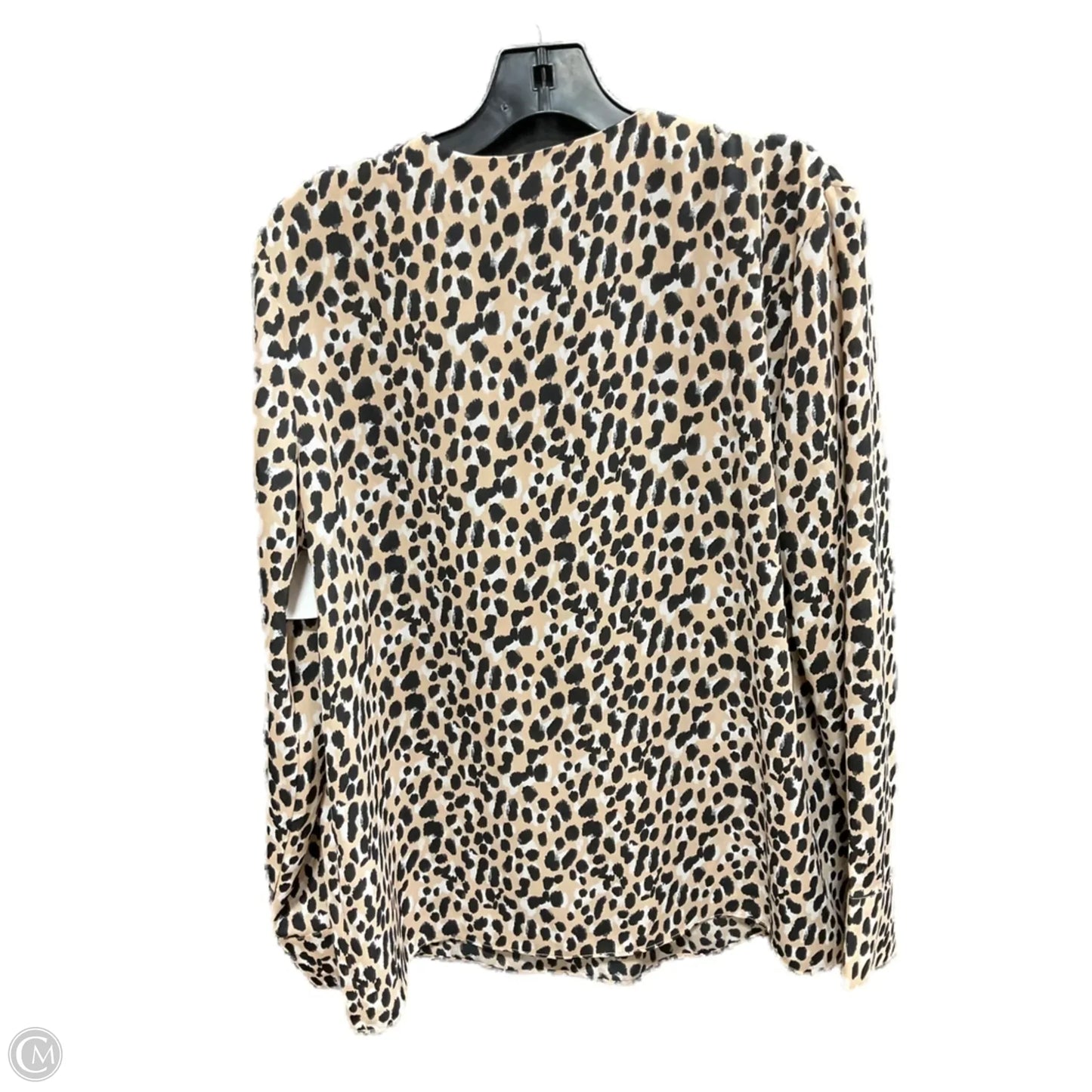 Top Long Sleeve By Banana Republic In Animal Print, Size: L