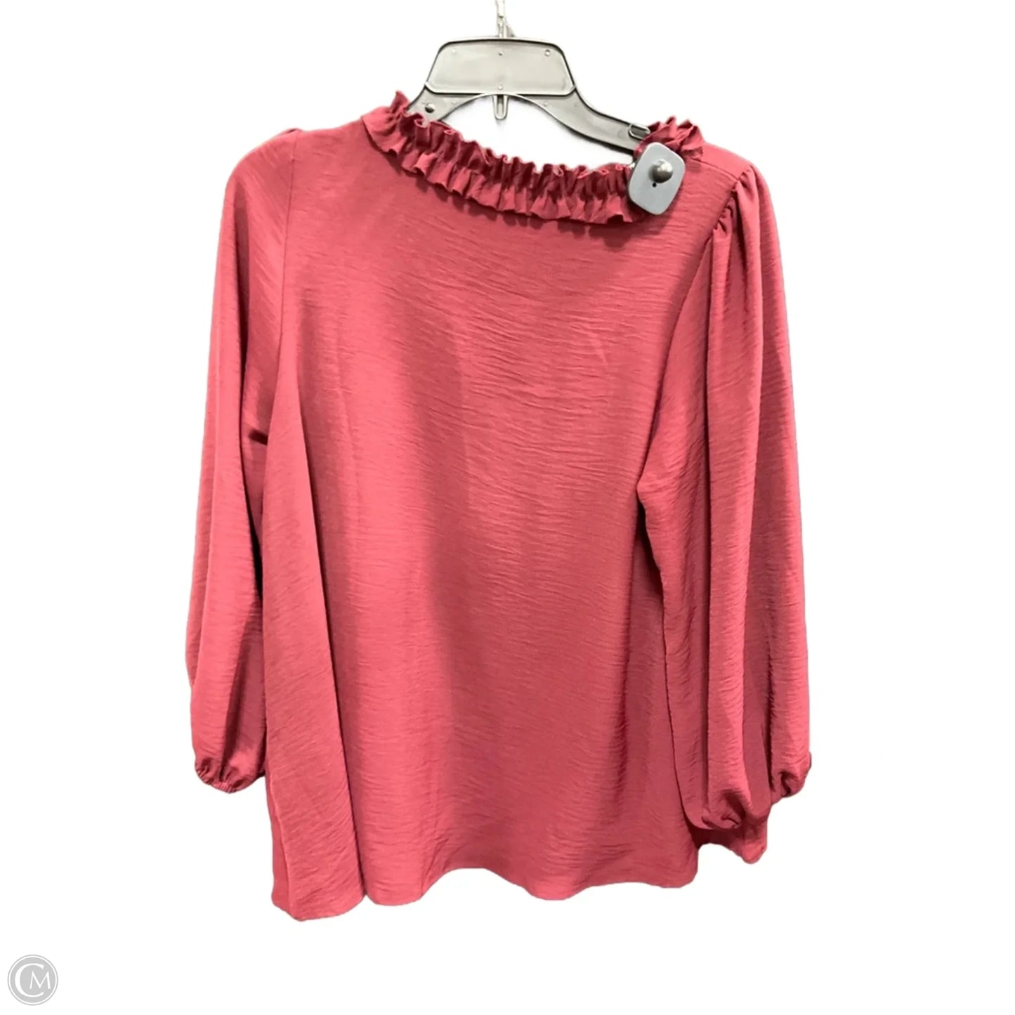 Top Long Sleeve By Jodifl In Red, Size: M