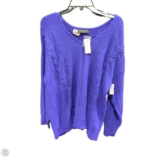 Sweater By Lane Bryant In Purple, Size: 1x