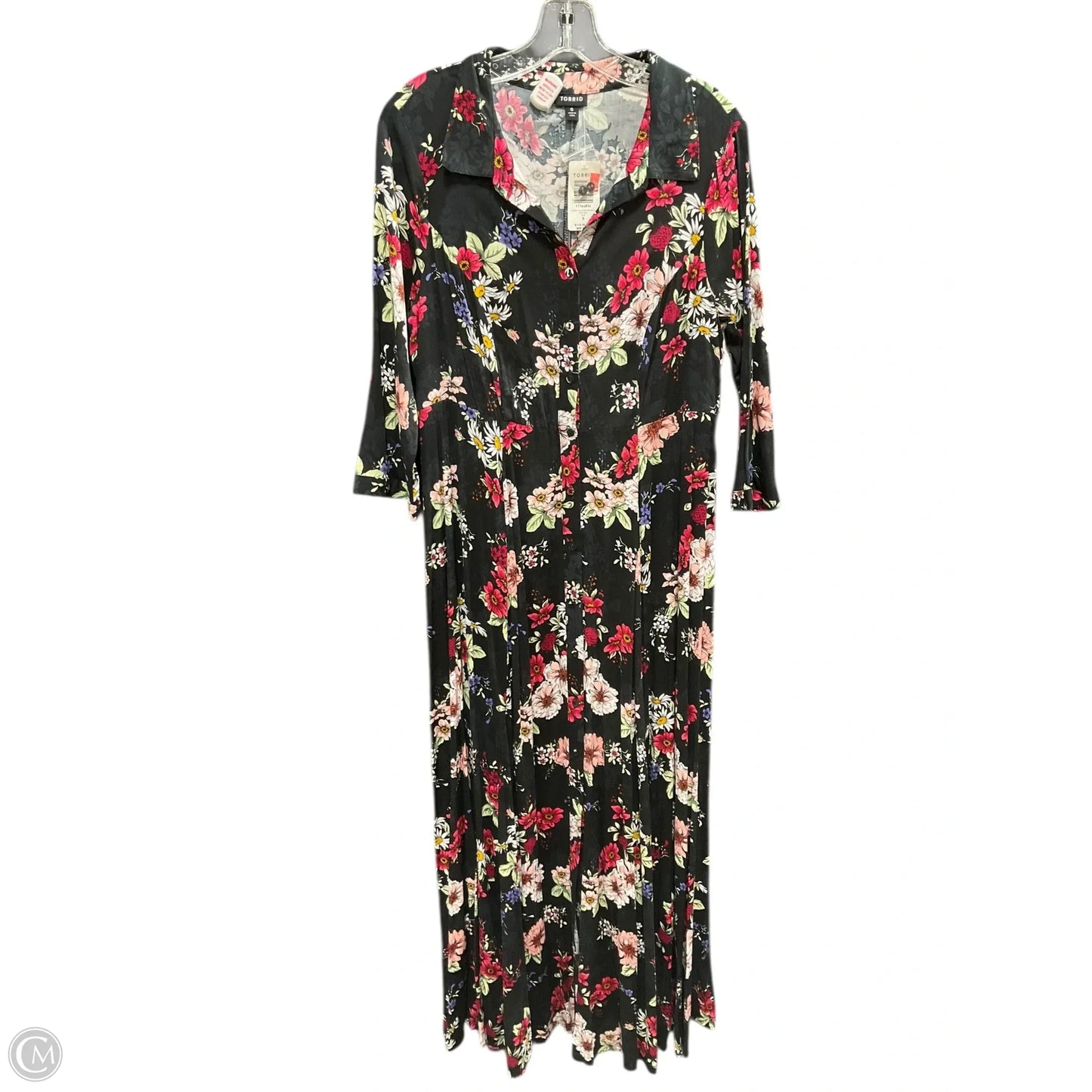 Dress Casual Maxi By Torrid In Floral Print, Size: L