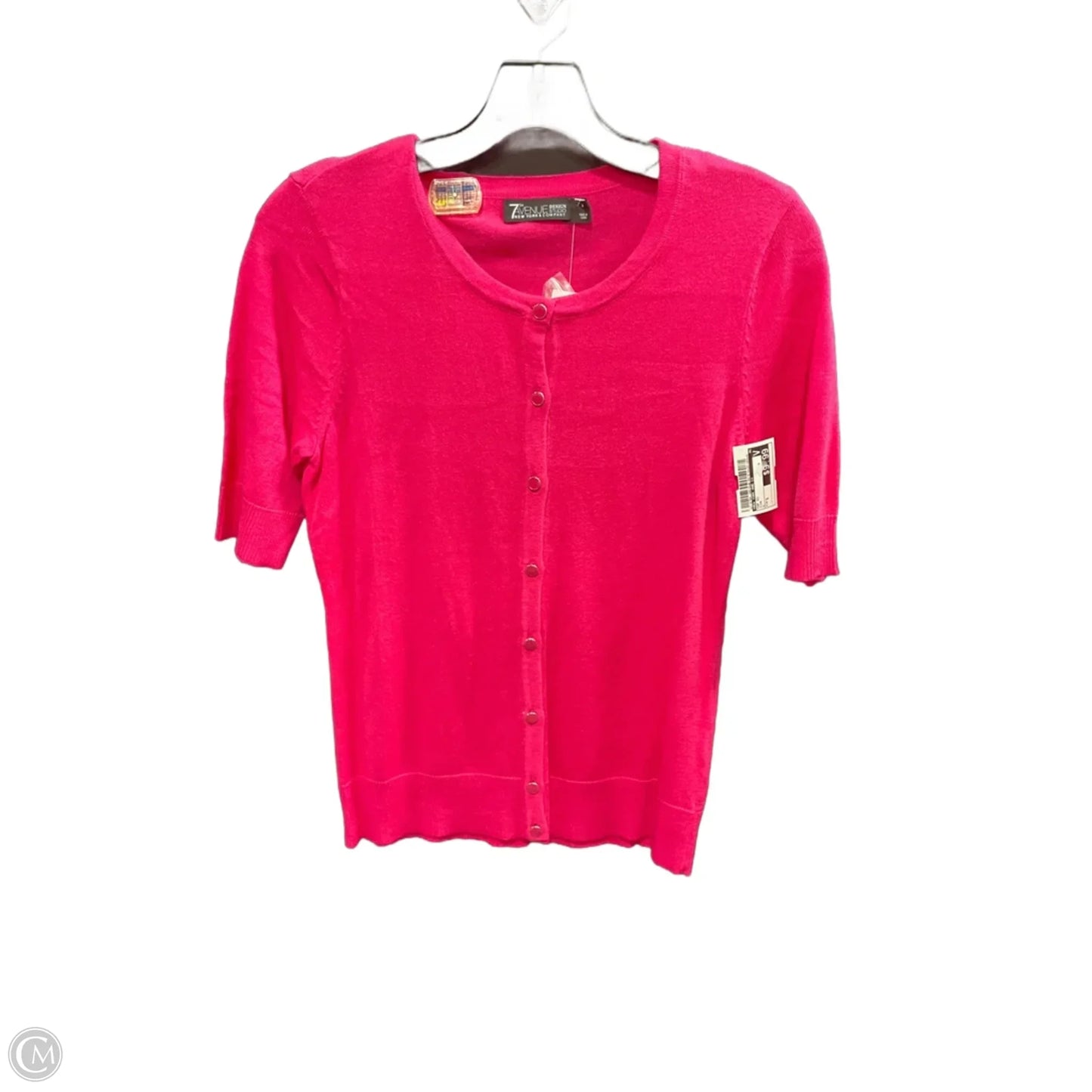 Top Short Sleeve By New York And Co In Pink, Size: S