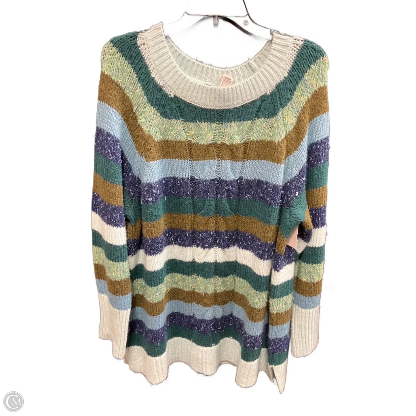 Sweater By Talbots In Striped Pattern, Size: 2x