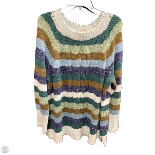 Sweater By Talbots In Striped Pattern, Size: 2x