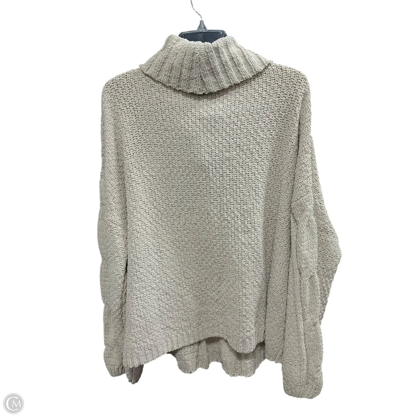 Sweater By Seven 7 In Tan, Size: Xxl