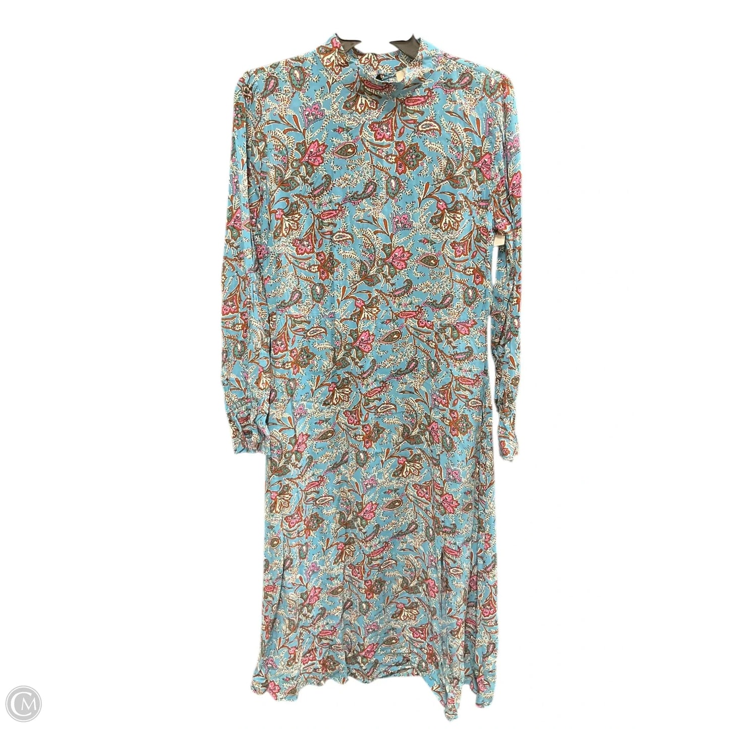 Dress Casual Midi By Loft In Floral Print, Size: M