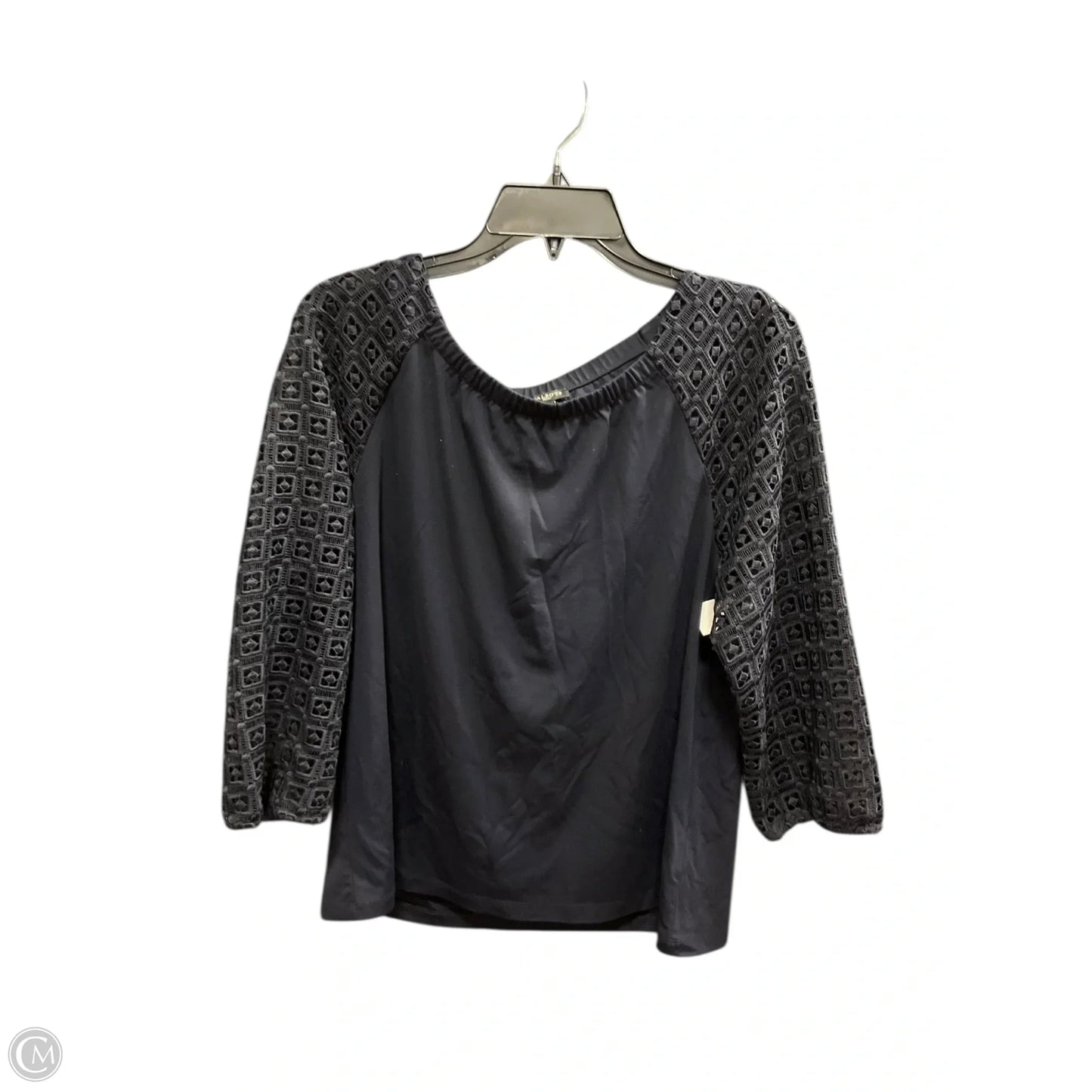 Top Long Sleeve By Talbots In Navy, Size: Lp