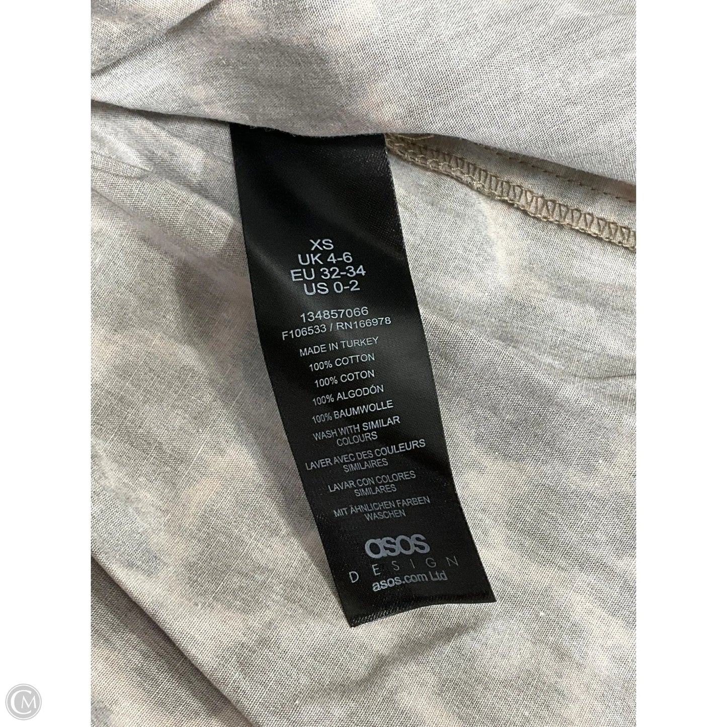 Top Short Sleeve By Asos In Animal Print, Size: S