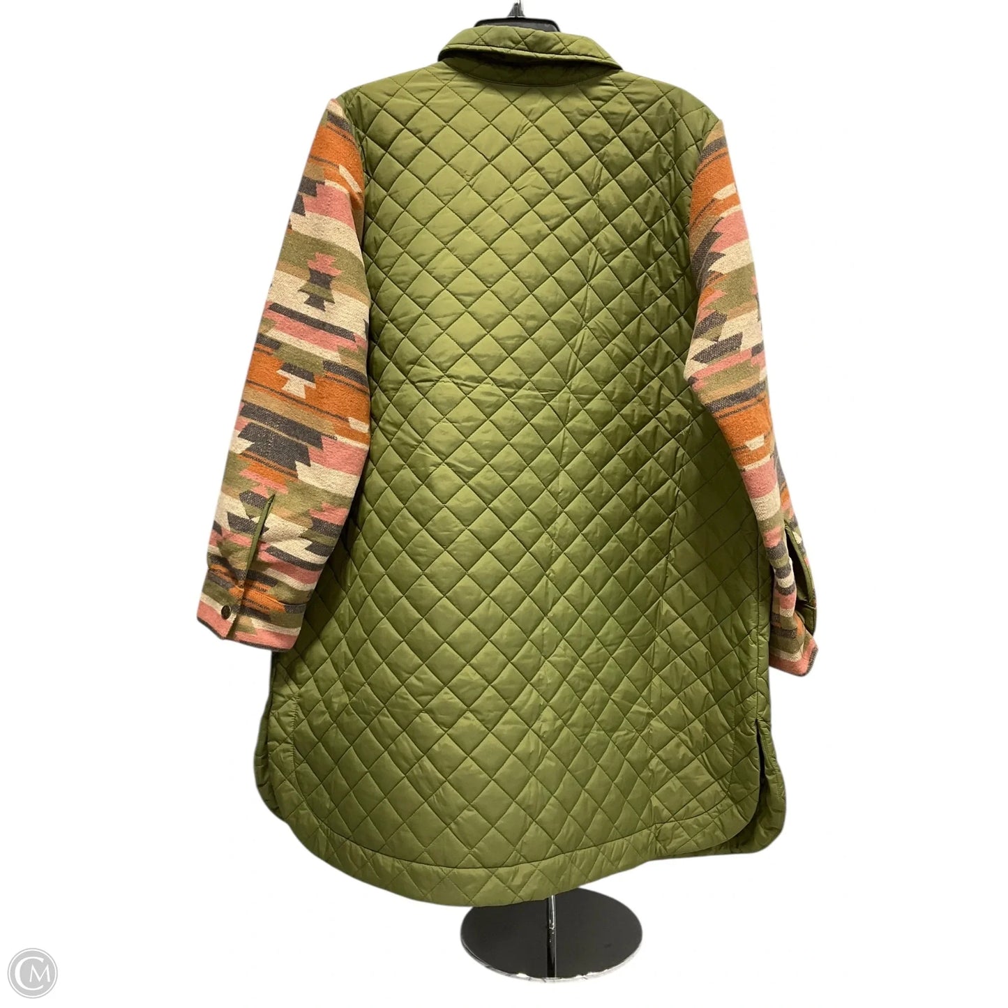 Jacket Puffer & Quilted By Clothes Mentor In Green, Size: 1x