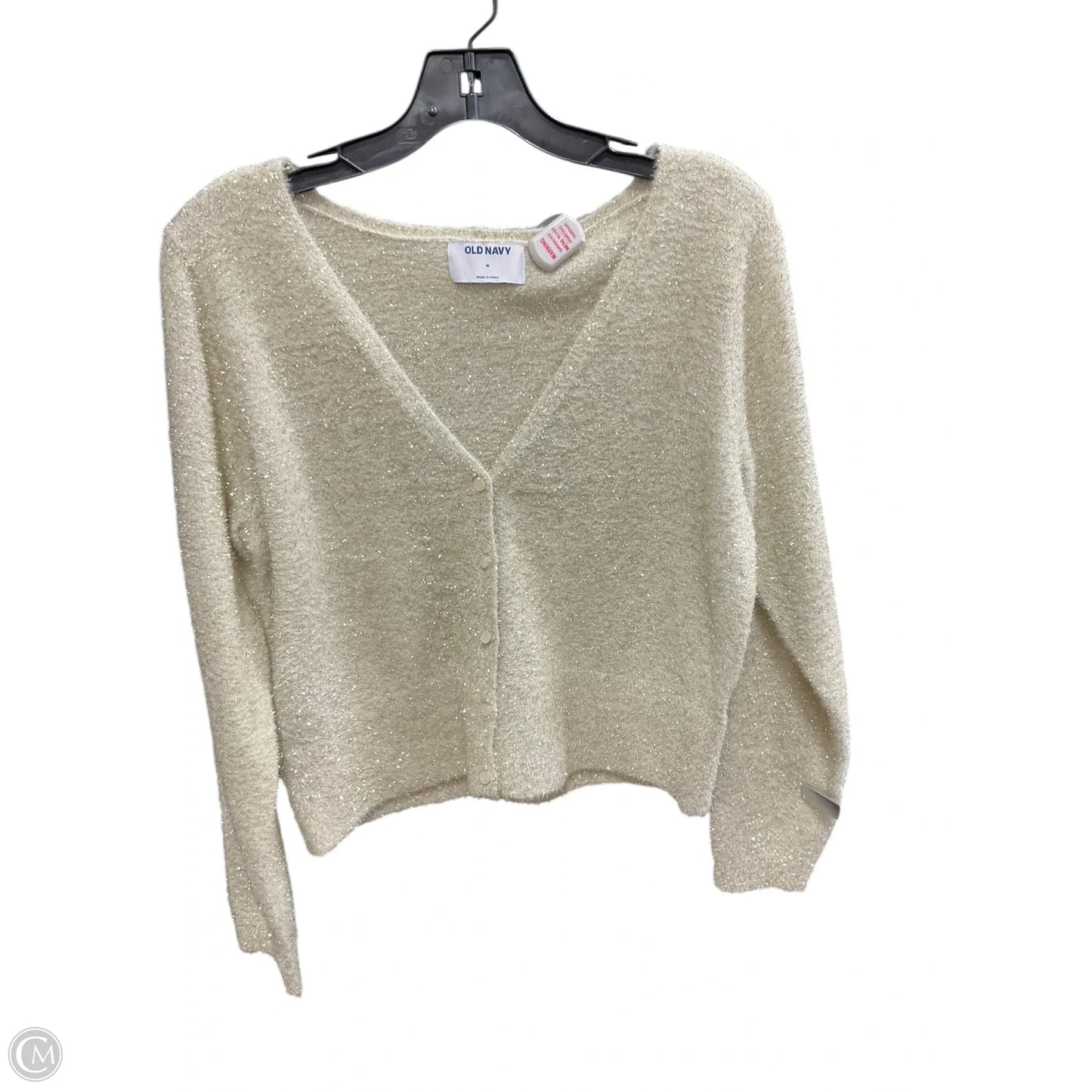 Sweater Cardigan By Old Navy In Gold, Size: M
