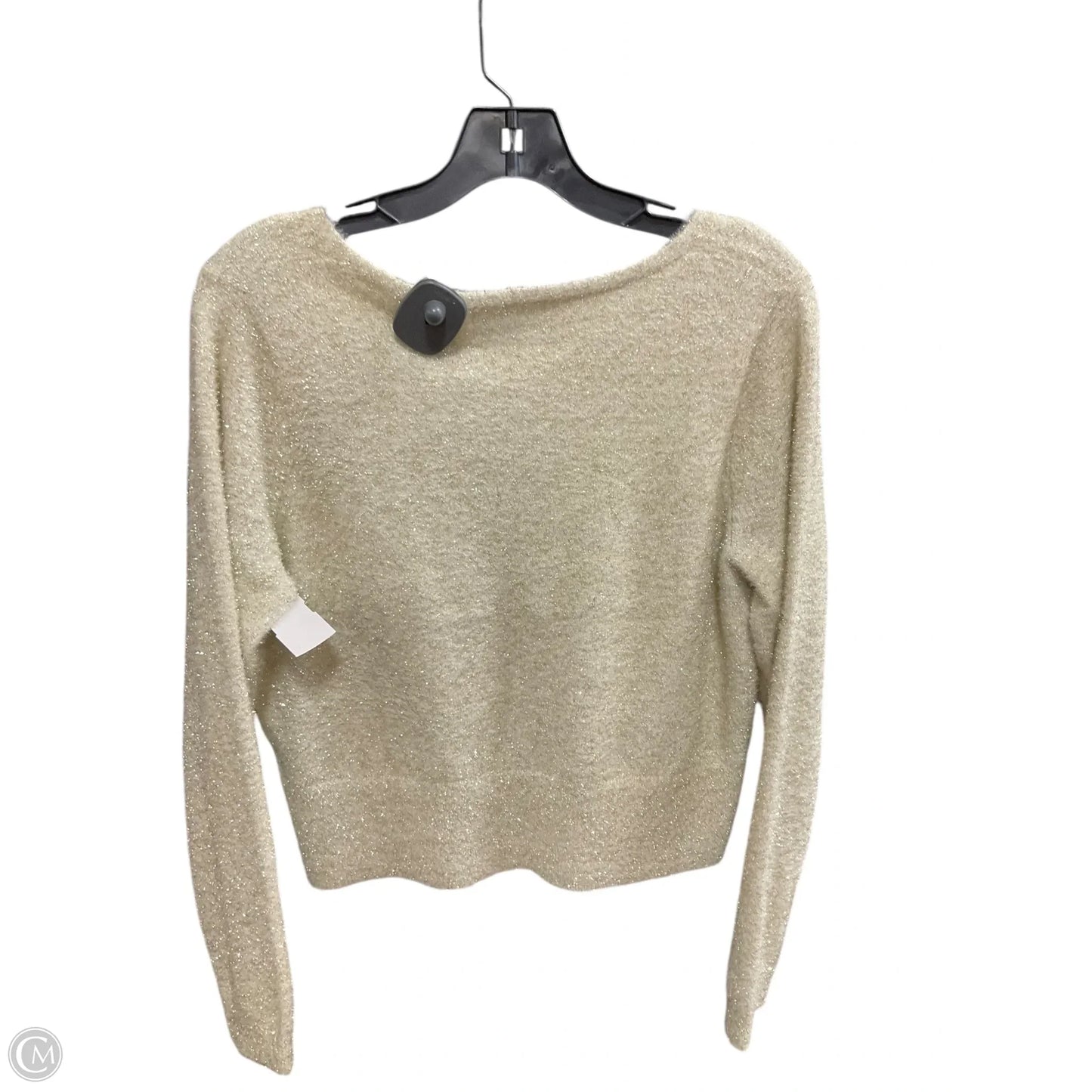Sweater Cardigan By Old Navy In Gold, Size: M