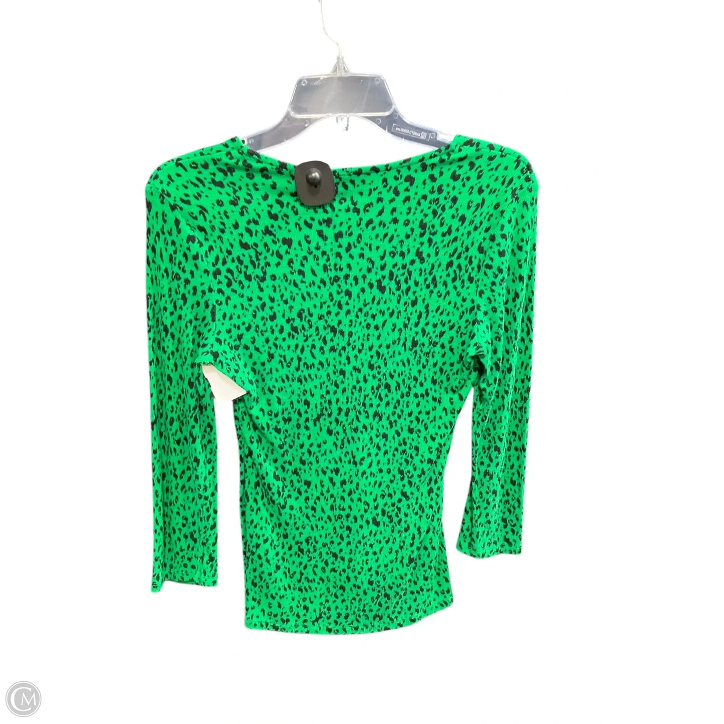 Top Long Sleeve By Inc In Green, Size: M