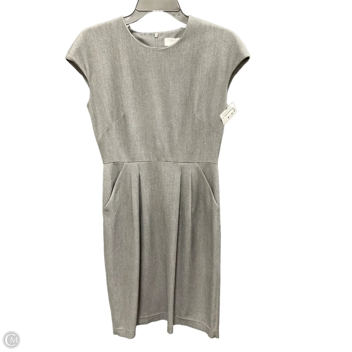Dress Casual Midi By Cmb In Grey, Size: 4