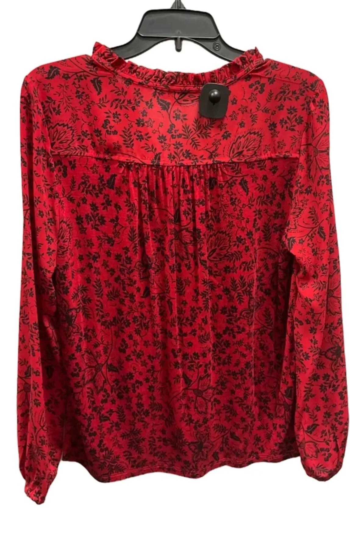 Top Long Sleeve By Loft In Red, Size: M