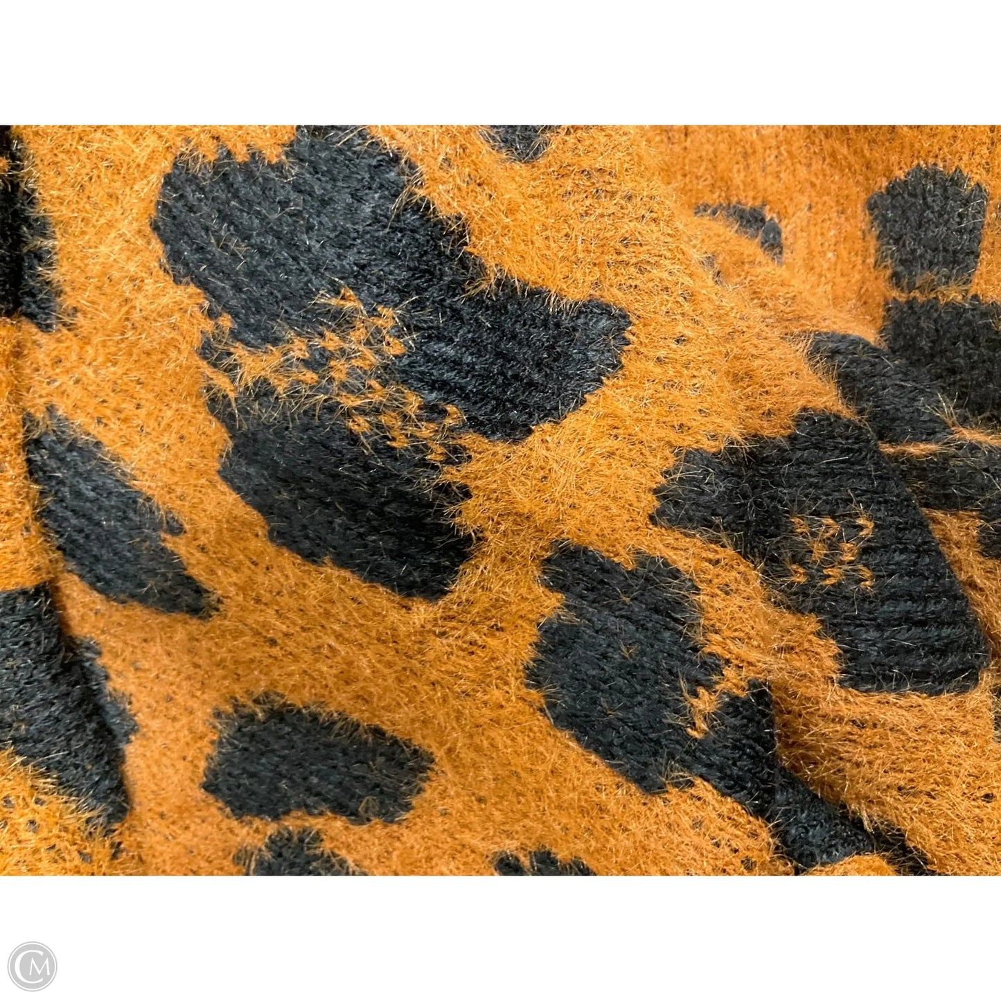 Sweater Cardigan By Nine West In Animal Print, Size: L