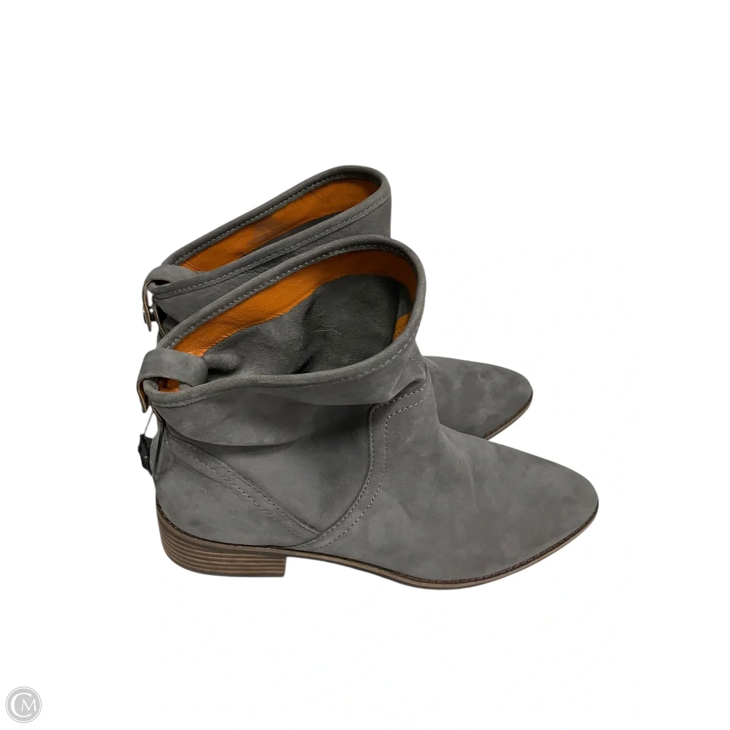 Boots Ankle Heels By Lucky Brand In Grey, Size: 10