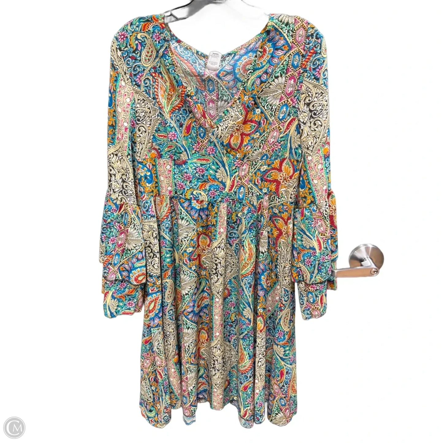 Dress Casual Midi By Clothes Mentor In Multi-colored, Size: M