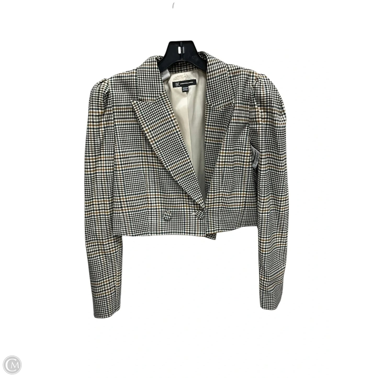 Blazer By Inc In Plaid Pattern, Size: M