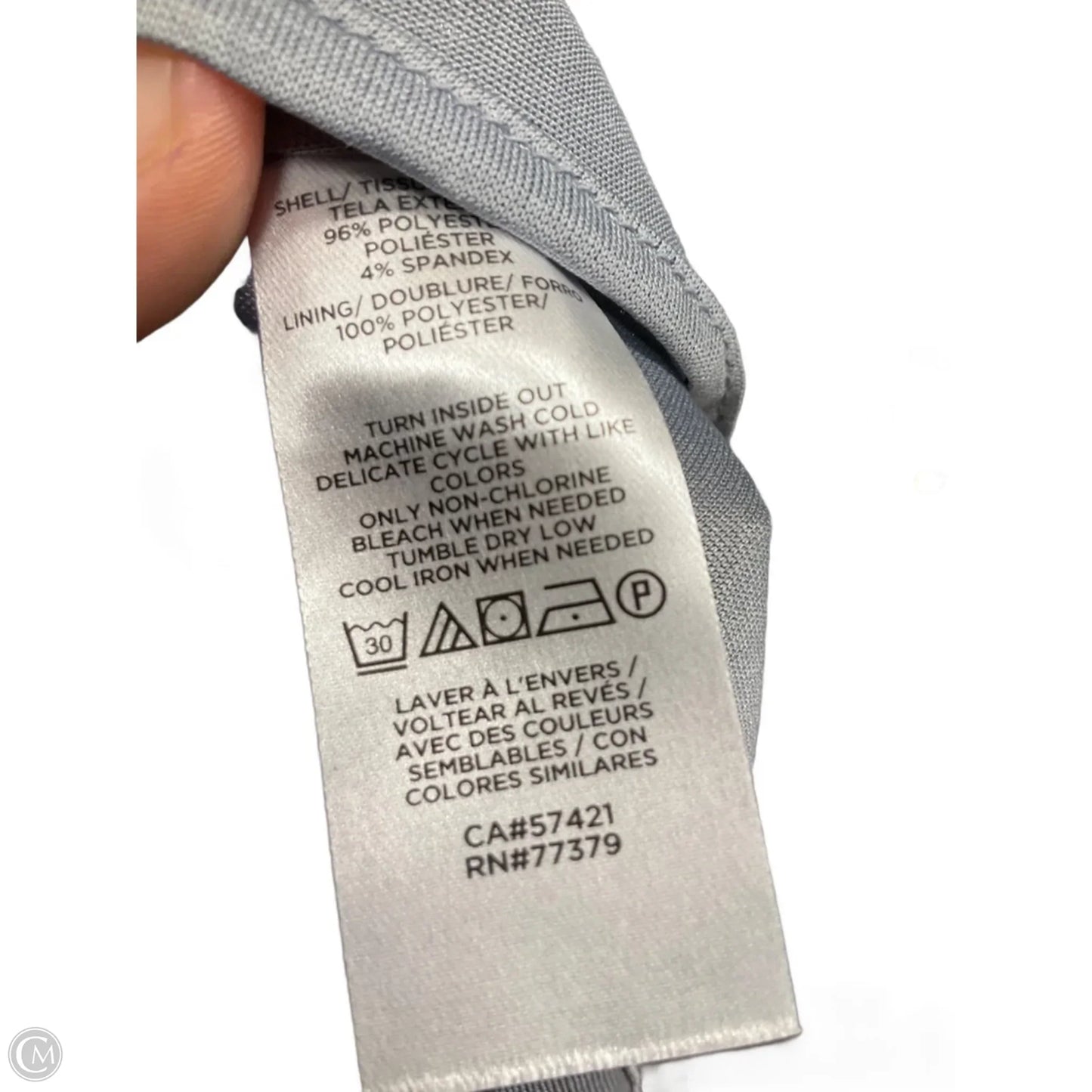 Top Long Sleeve By Ann Taylor In Grey, Size: L