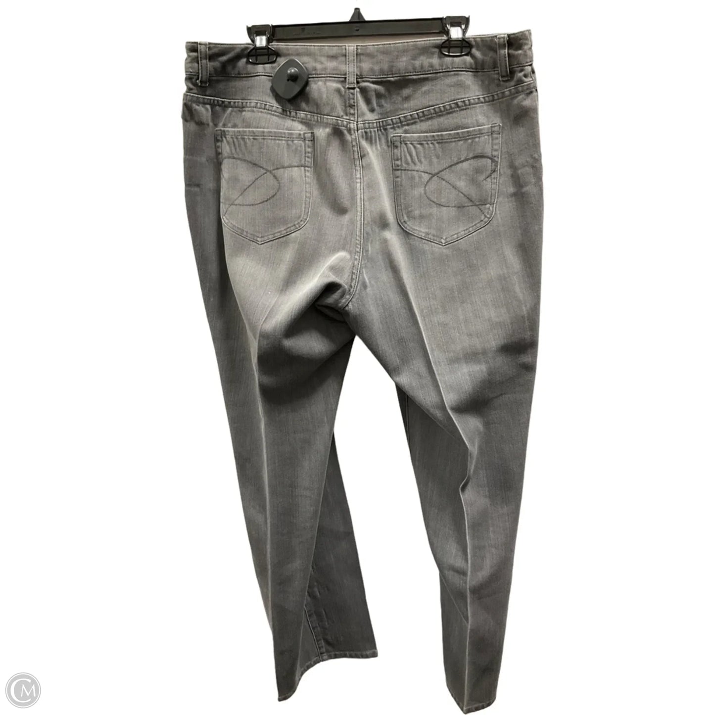 Jeans Straight By Chicos In Grey, Size: 16