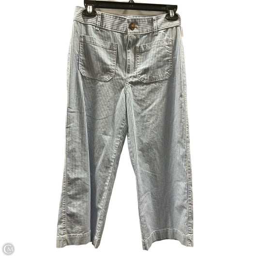 Pants Cropped By Loft In Striped Pattern, Size: 2p