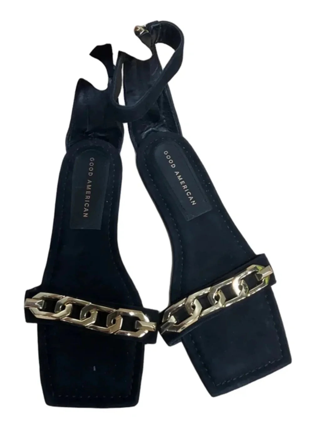 Sandals Flats By Good American In Black, Size: 6.5