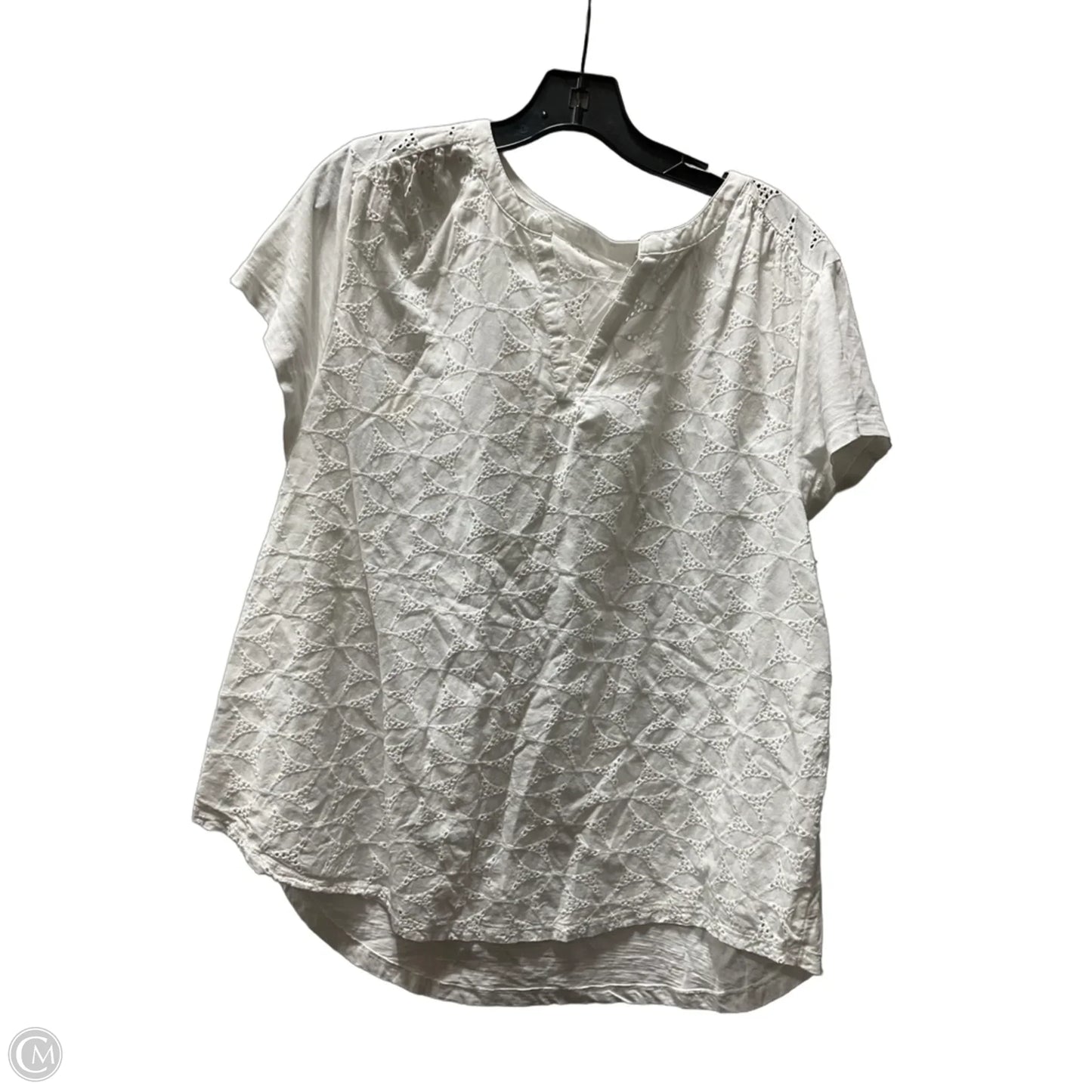 Top Short Sleeve By St Johns Bay In White, Size: S