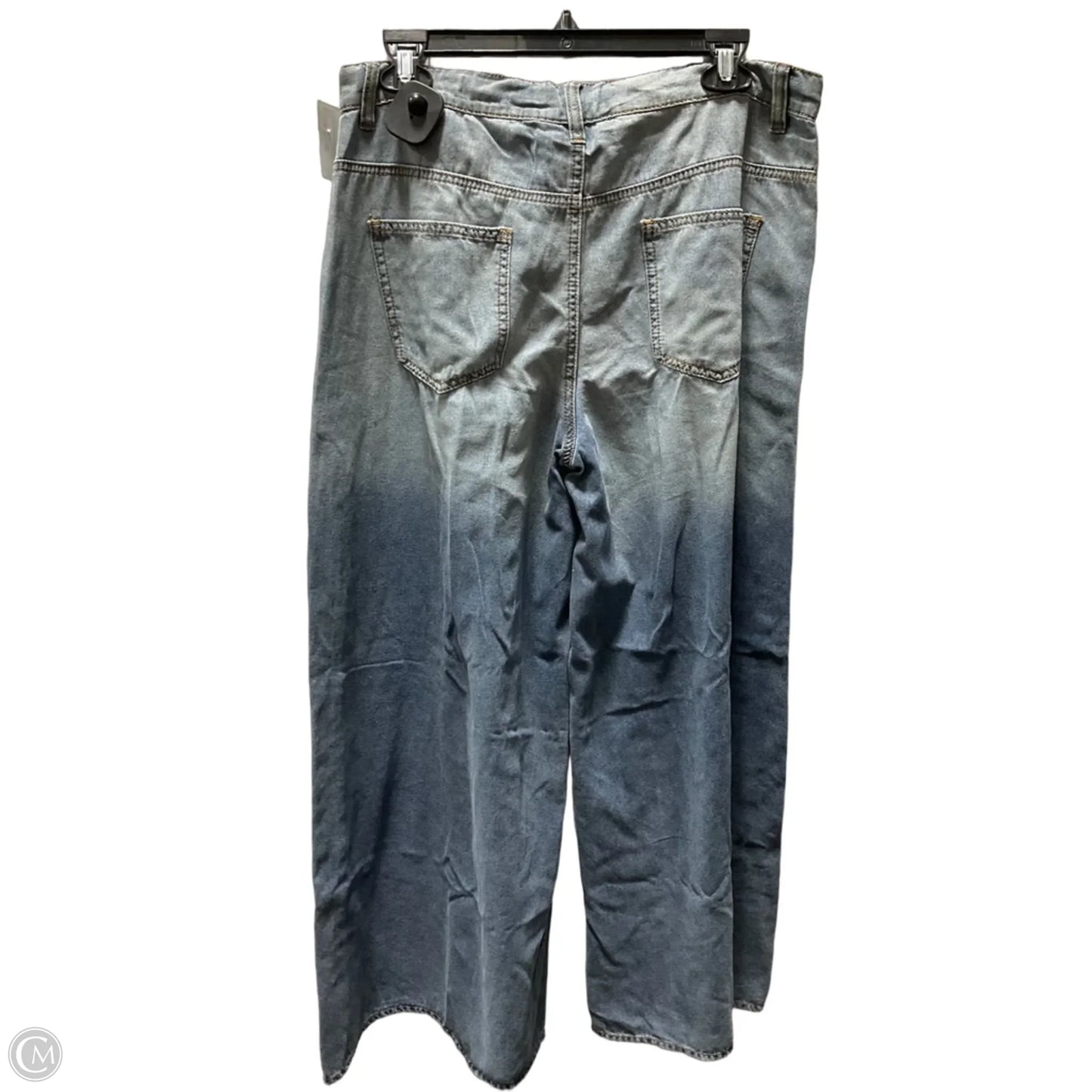 Jeans Wide Leg By Mazik In Blue Denim, Size: L