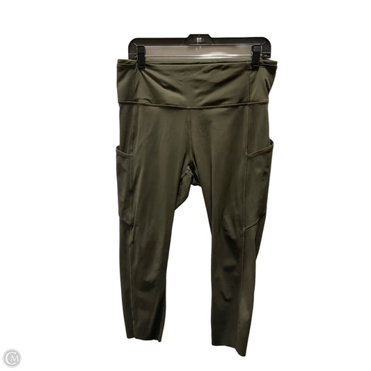 Athletic Leggings By Lululemon In Green, Size: L