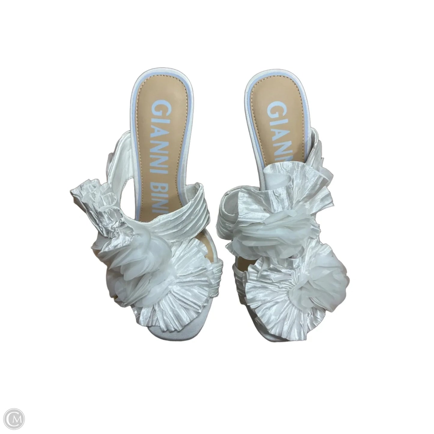 Shoes Heels Stiletto By Gianni Bini In White, Size: 7.5