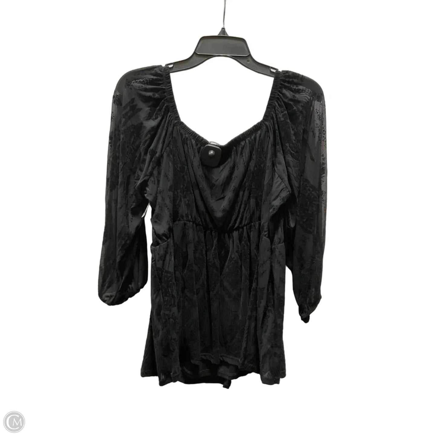 Top Short Sleeve By Torrid In Black, Size: 1x