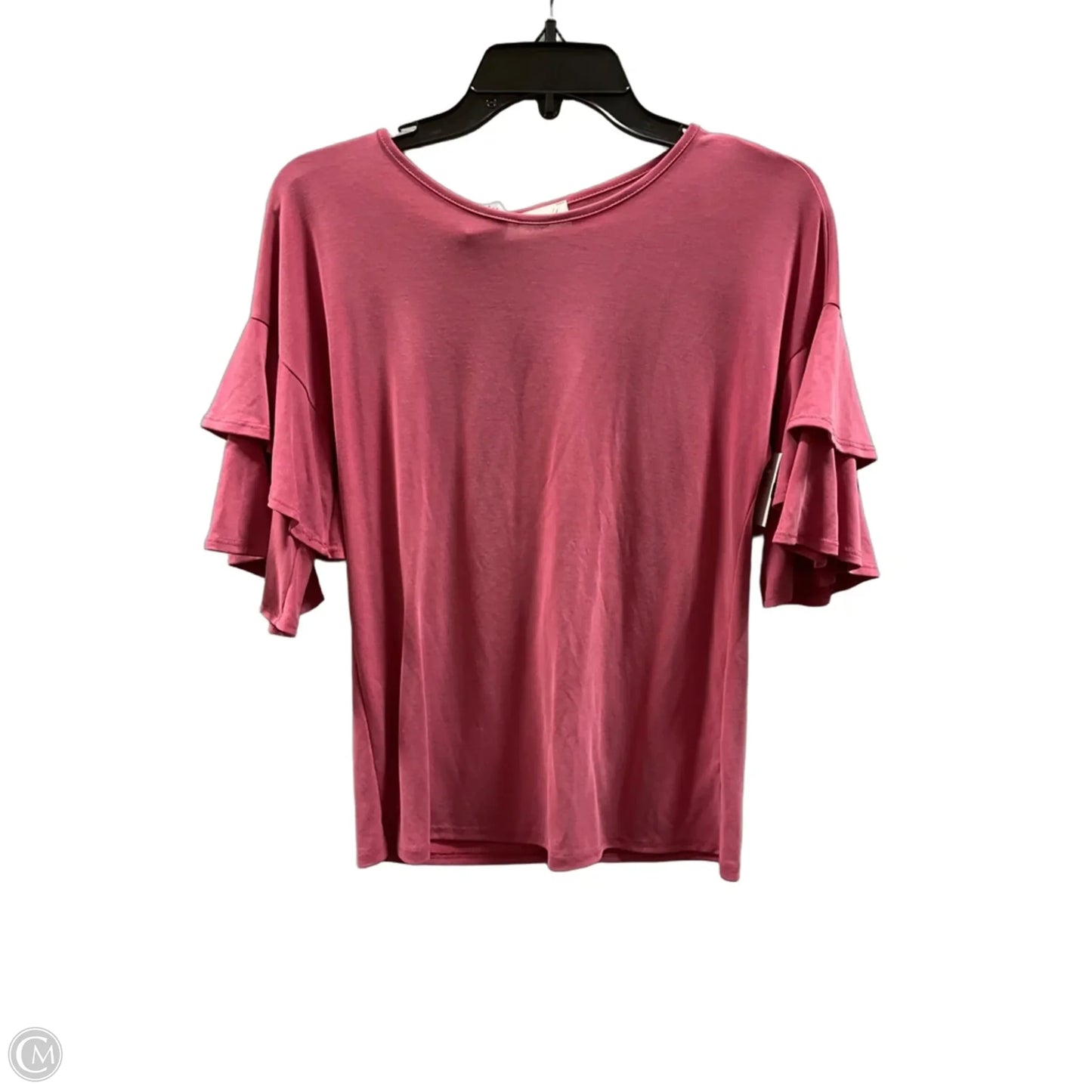 Top Short Sleeve By Lavender Field In Pink, Size: S