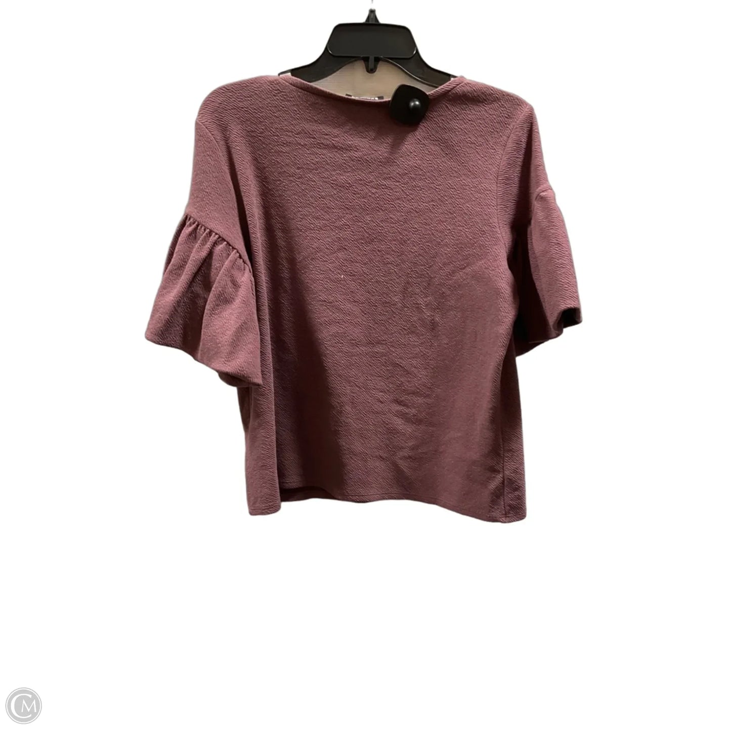 Top Short Sleeve By Express In Purple, Size: M