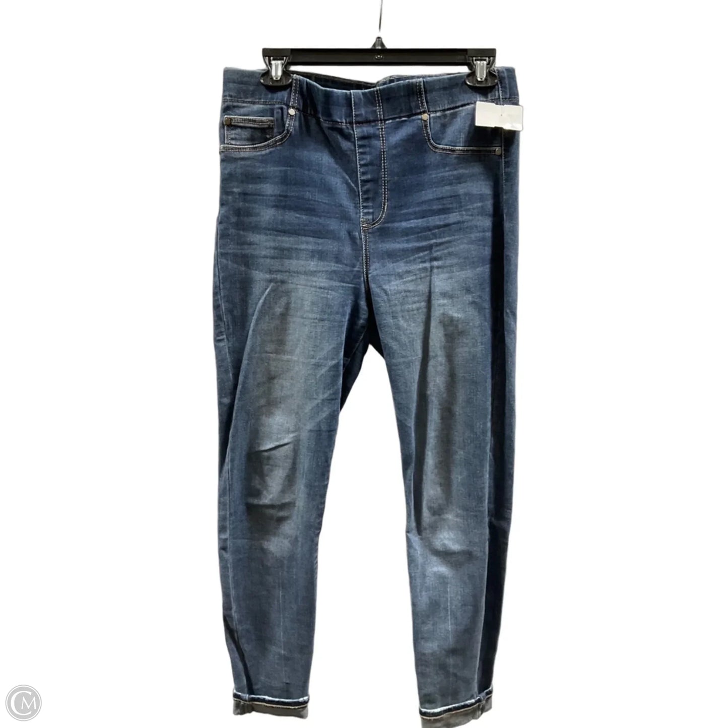 Jeans Skinny By Liverpool In Blue Denim, Size: 8
