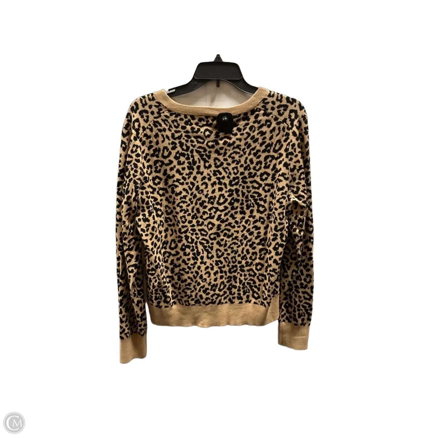Cardigan By J. Crew In Animal Print, Size: L