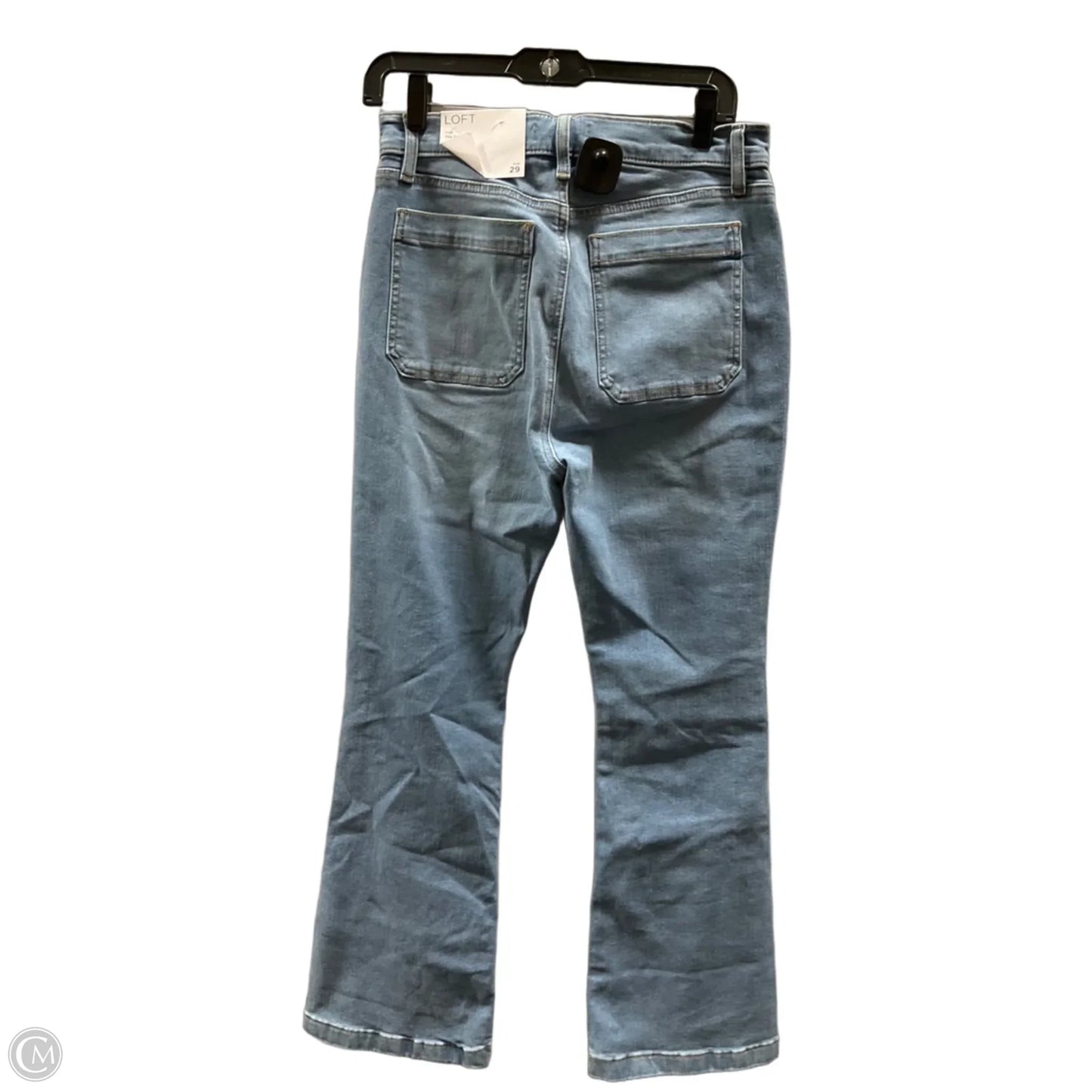 Jeans Flared By Loft In Blue Denim, Size: 6