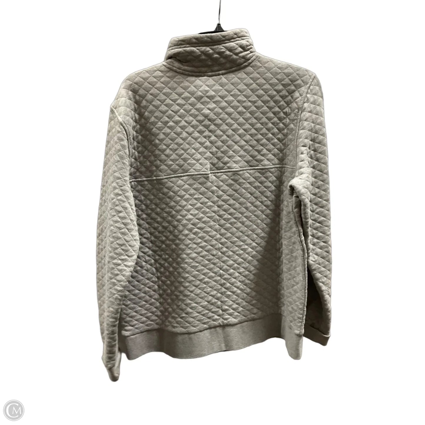 Athletic Sweatshirt Collar By Patagonia In Grey, Size: L