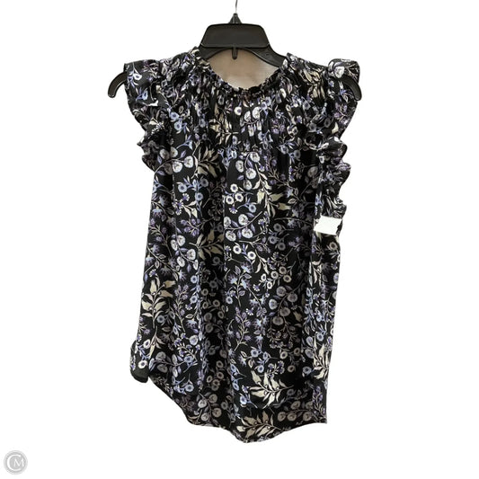 Top Short Sleeve By Loft In Purple, Size: M