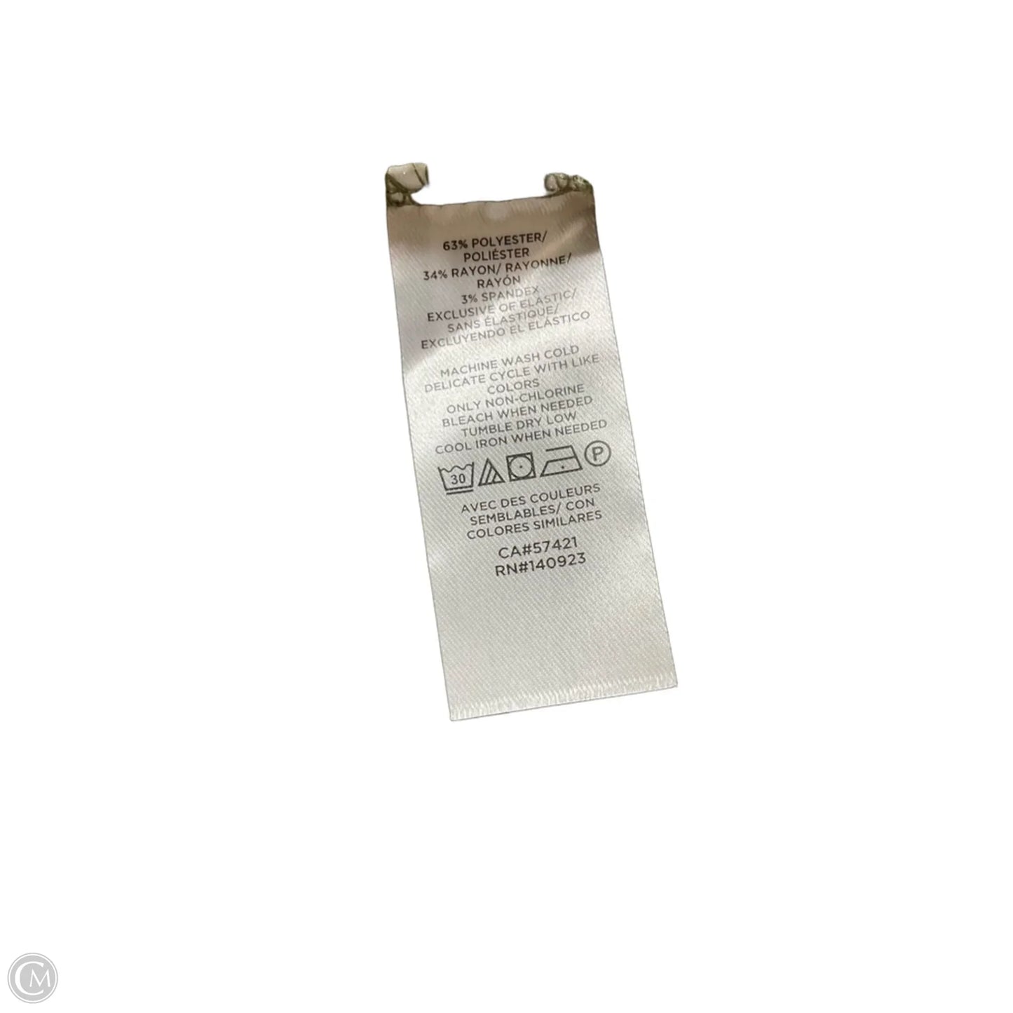 Top Sleeveless Basic By Loft In Green, Size: M