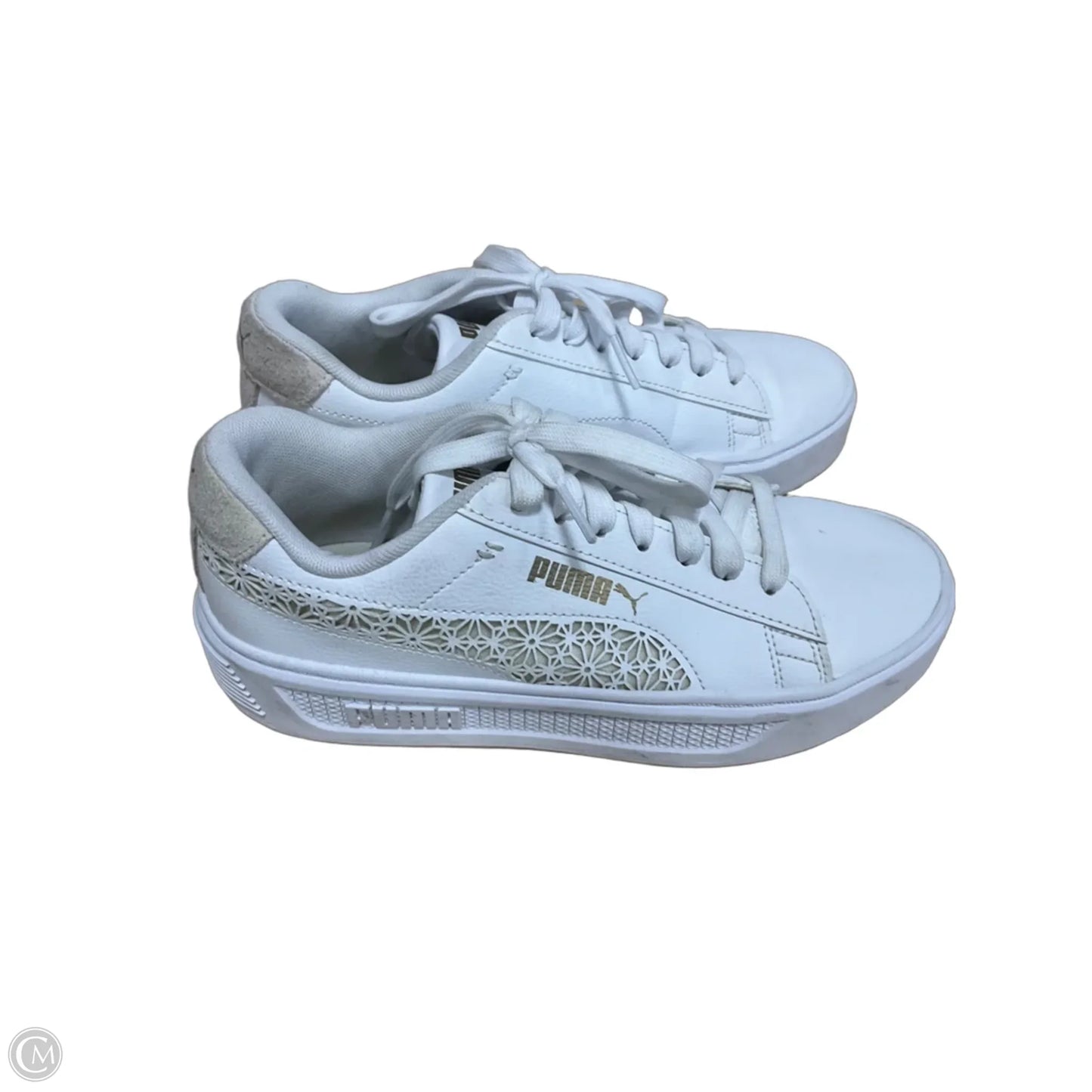 Shoes Athletic By Puma In White, Size: 7