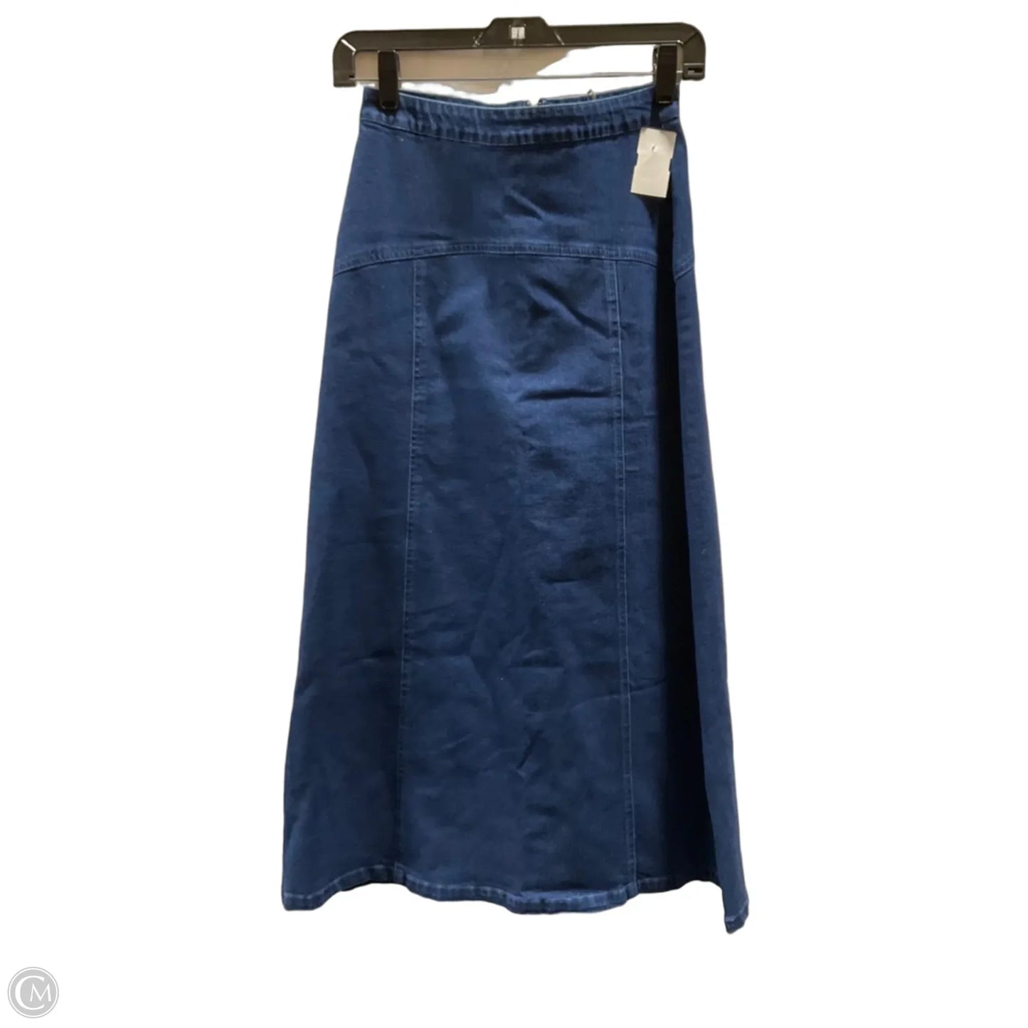 Skirt Maxi By Bl-nk In Blue Denim, Size: Xs